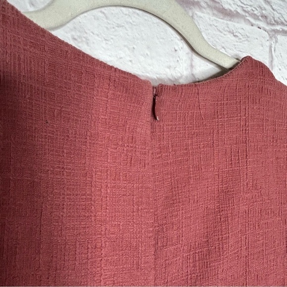 Madewell Texture & Thread Mauve Short Sleeve Wrap Jumpsuit - Picture 12 of 16